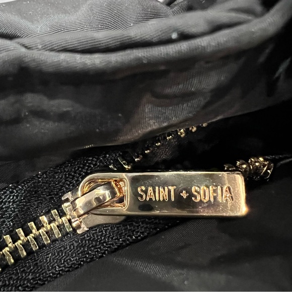 Saint + Sofia Black Quilted Bag with Pouch Set - Picture 8 of 16